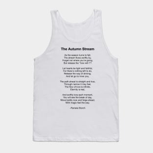 The Autumn Stream Poem Tank Top